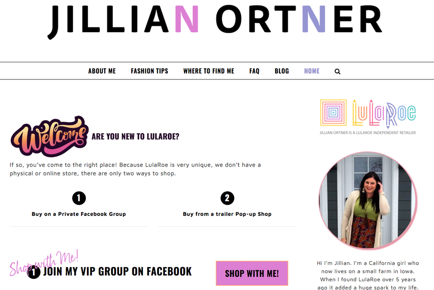 Read more about the article New Site Launched For Top LuLaRoe Dealer